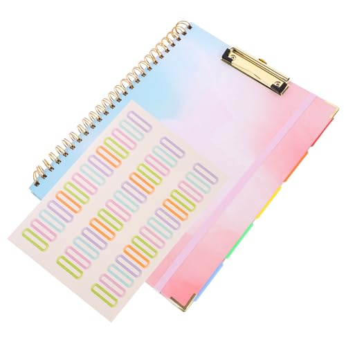 Gadpiparty spiralblock Büro-Klemmbrett Büro-Schreibtafeln Zwischenablage-Notizblock Zwischenablage-Padfolio Büroklammer Organisator für Papierakten Klemmbrett-Folie Eisen von Gadpiparty