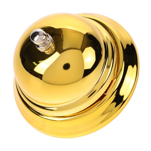 Klassische Empfangsglocke Goldene Serviceglocke für Restaurant Hotel Bar Leicht und Tragbar und Laute Klingel alle Serviceanlässe von Gadpiparty