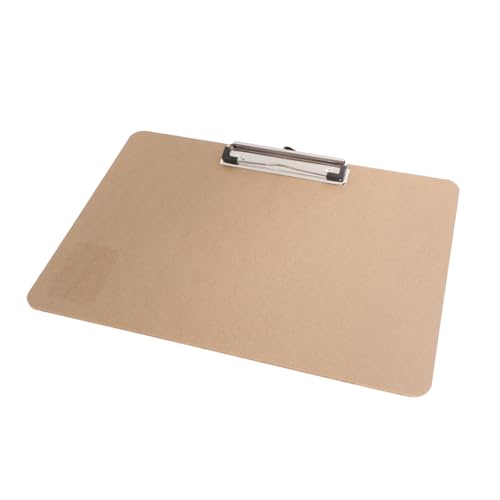 Klemmbrett mit Clip Vielseitiges Schreib und Skizzierbrett aus Hochdichtem Material für Schule Büro und Künstler Verstellbarer Clip für Unterschiedliche Papiersorten von Gadpiparty