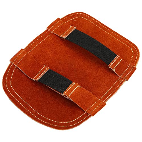 Feuerfestes Schweißen Handschild Rindsleder Handpolster Wärmedämmend Für Industriekessel hitzeschild schweissen heat shield Masque de soudeur von Gaeirt