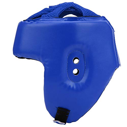 Kopfschutzausrüstung, Boxhelm Ergonomisches Design für das Training(Blau, 6,50 x 5,51 x 6,89 Zoll) von Gaeirt