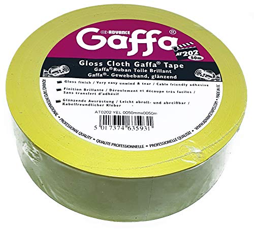 Advance Gaffa Tape AT202 verstärkt gelb · Klebeband von Gaffa