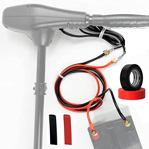 GaiRen Batteriekabel-Verlängerungssatz für Trolling-Motor, 1,5 m, 8 AWG-Kabelverlängerung, 50 A, mit Klemmen für Angelboote, Schleppmotor, Solarpanel, Automotive, Rot und Schwarz GaiRen Batteriekabel-Verlängerungssatz für Trolling-Motor, 1,5 m, 8 AWG-Kabelverlängerung, 50 A, mit Klemmen für Angelboote, Schleppmotor, Solarpanel, Automotive, Rot und Schwarz von GaiRen