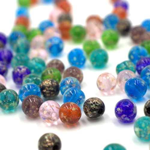 Glasperlen, 8 mm, klein, rund, matt, Meeresglasperlen für Schmuckherstellung, Ohrring-Abstandshalter, DIY, Handwerk, Armbänder, Halsketten, Ohrringe, mehrfarbig, 100 Stück Glasperlen, 8 mm, klein, rund, matt, Meeresglasperlen für Schmuckherstellung, Ohrring-Abstandshalter, DIY, Handwerk, Armbänder, Halsketten, Ohrringe, mehrfarbig, 100 Stück von Gaiett