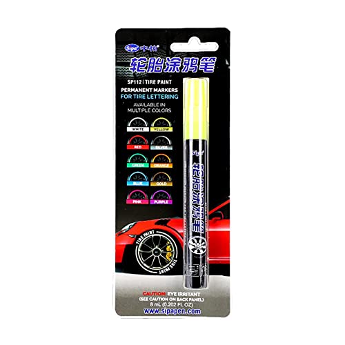 Gaimety Reifenfarbe, Marker, Farbe für Reifen, farbig, Farbe für Reifen, wasserdicht, verblasst nicht, Marker, Permanent-Stift, wasserfest Gaimety Reifenfarbe, Marker, Farbe für Reifen, farbig, Farbe für Reifen, wasserdicht, verblasst nicht, Marker, Permanent-Stift, wasserfest von Gaimety