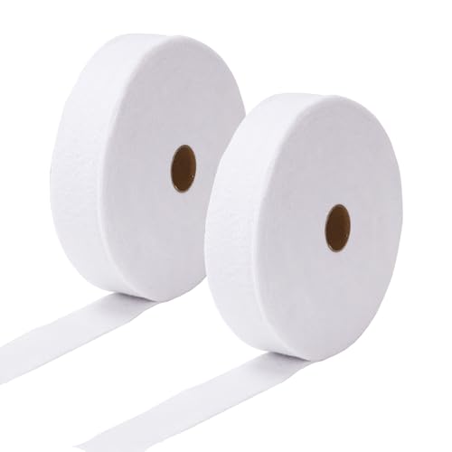 2 Rollen Jelly Roll Batting Strip 6,4 cm Baumwoll-Mischgewebe, Fleece-Wattierung auf einer Rolle, insgesamt 70 Meter, für Jelly Roll Teppiche, Überwurfteppiche, geflochtene Teppiche 2 Rollen Jelly Roll Batting Strip 6,4 cm Baumwoll-Mischgewebe, Fleece-Wattierung auf einer Rolle, insgesamt 70 Meter, für Jelly Roll Teppiche, Überwurfteppiche, geflochtene Teppiche von GalaFete