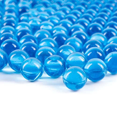 Galashield Blaue Murmeln für Vasen | Glasperlen Großfüller, rund 0,5 kg, (ca. 80 Stück) von Galashield