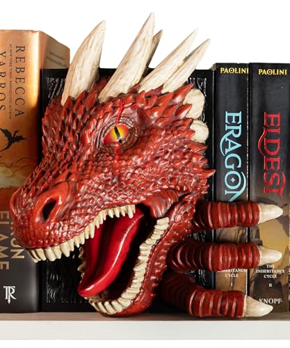 Drachen-Buchstütze, lässt sich aus Ihrem Regal lösen, solide Konstruktion, Verwendung zwischen Büchern oder auf einem Bücherregal oder einer Buchecke, Fantasie-Drachen-Dekor, Gothic-Mittelalter-Regale Drachen-Buchstütze, lässt sich aus Ihrem Regal lösen, solide Konstruktion, Verwendung zwischen Büchern oder auf einem Bücherregal oder einer Buchecke, Fantasie-Drachen-Dekor, Gothic-Mittelalter-Regale von Galdor's Guild