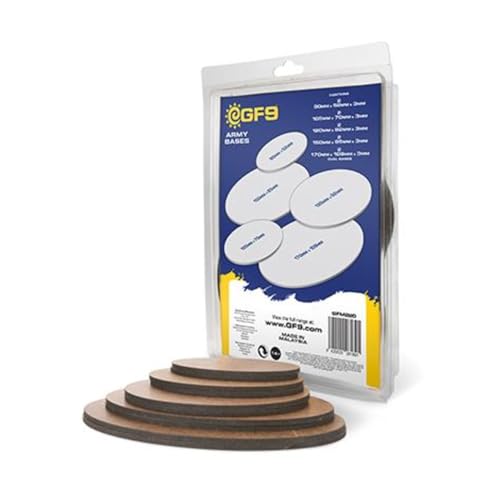 Oval MDF Bases 90mm/105mm/120mm /150mm/170mm (2,2,2,2,2) von Gale Force Nine