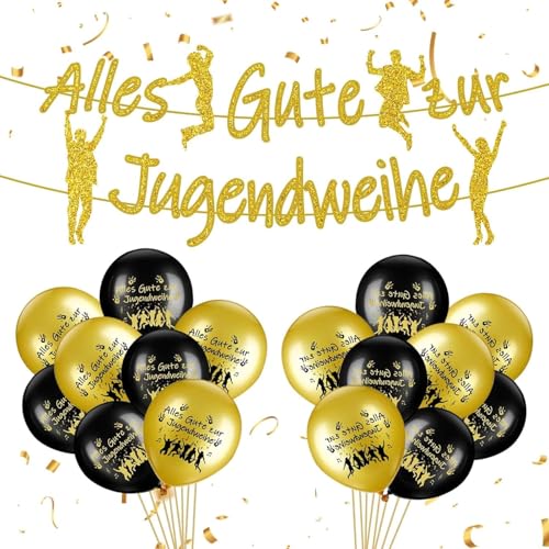 Galerie SV Graduation Decoration Set, 30 Balloons Gold Black Graduation Decoration Bachelor Decoration Balloons Graduation Decoration Graduation Banners for Graduation, Bachelor Graduations von Galerie SV