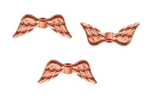 Galerie-of-art4you 50 Flügel Engel Metallperlen Spacer Metallflügel rose gold 19 x 8 mm Metall Perle Engel basteln Galerie-of-art4you 50 Flügel Engel Metallperlen Spacer Metallflügel rose gold 19 x 8 mm Metall Perle Engel basteln von Galerie-of-art4you