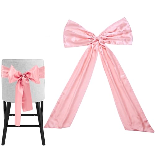 Große Satinschleifendekoration mit 50 Stuhlschärpen – perfekt für Geburtstag, Hochzeit, Partys und Babyparty | 61 x 91,4 cm große Schleifen für Raumdekoration | breite Stoffbänder für Bankettstühle Große Satinschleifendekoration mit 50 Stuhlschärpen – perfekt für Geburtstag, Hochzeit, Partys und Babyparty | 61 x 91,4 cm große Schleifen für Raumdekoration | breite Stoffbänder für Bankettstühle von Galetcy
