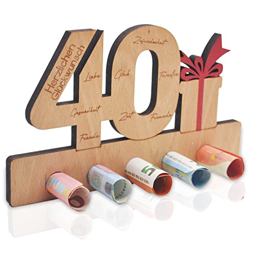 40. Geburtstag Geldgeschenk Holz, Geschenk zum 40.Geburtstag, Geldgeschenke zum Jubiläum, Holz Schild Gästebuch, Geschenke für Freunde Familie Mann Frau Männer Frauen 40. Geburtstag Geldgeschenk Holz, Geschenk zum 40.Geburtstag, Geldgeschenke zum Jubiläum, Holz Schild Gästebuch, Geschenke für Freunde Familie Mann Frau Männer Frauen von Gallop Chic