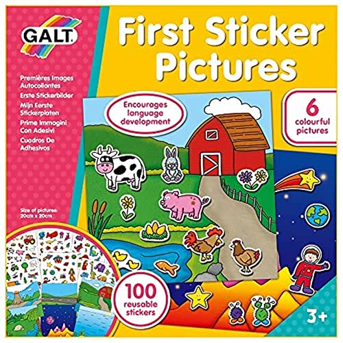 Galt Toys, First Sticker Pictures, Reusable Sticker Activity Kit, Ages 3 Years Plus von Galt