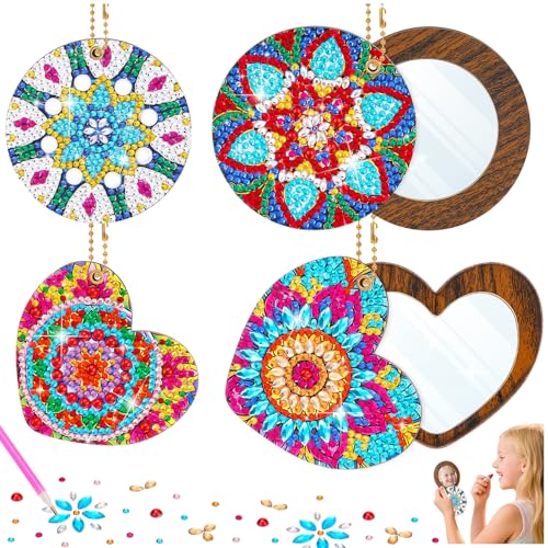 Geschenke für Mädchen 6 7 8 9 10 Jahre Geburtstag: Basteln Mädchen 8-10-7-9-11 Jahren Diamond Painting Kinder Mandala Spiegel Schlüsselanhänger Bastelset Kinder ab 6 Jahre Spielzeug ab 5-12 Jahre Geschenke für Mädchen 6 7 8 9 10 Jahre Geburtstag: Basteln Mädchen 8-10-7-9-11 Jahren Diamond Painting Kinder Mandala Spiegel Schlüsselanhänger Bastelset Kinder ab 6 Jahre Spielzeug ab 5-12 Jahre von Galvaly
