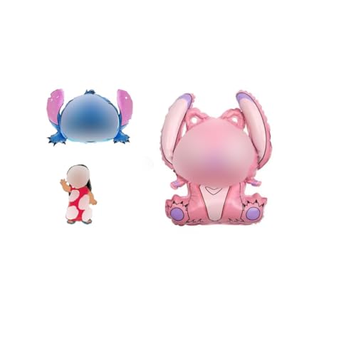 Cartoon-Ballon-Set für Kinder – 5 Stück Riesenmädchen, blaue & rosa Charakter-Folienballons | Geburtstagsparty, Babyparty-Dekorationen | Helium oder Luft | bis zu 100 cm Cartoon-Ballon-Set für Kinder – 5 Stück Riesenmädchen, blaue & rosa Charakter-Folienballons | Geburtstagsparty, Babyparty-Dekorationen | Helium oder Luft | bis zu 100 cm von Gameometry