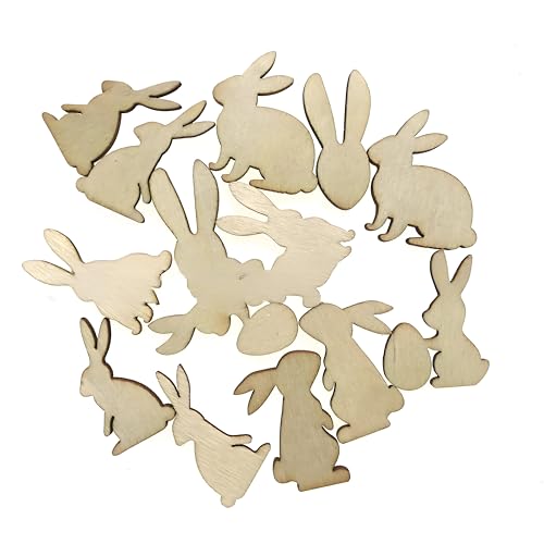 100 Stück Holz Hasen Streudeko, DIY Häschen Konfetti Streudeko, Tischdeko Confetti, für Geschenke Basteln, Draußen Party Deko 100 Stück Holz Hasen Streudeko, DIY Häschen Konfetti Streudeko, Tischdeko Confetti, für Geschenke Basteln, Draußen Party Deko von Gammaeon