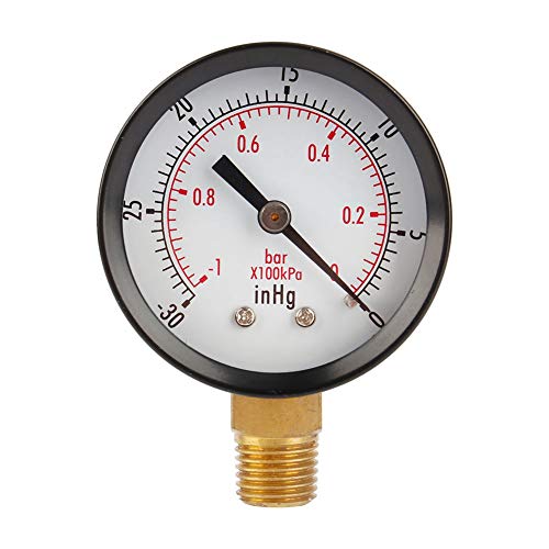 2" Vakuum-Manometer, für Luftkompressor Wasser Öl Gas, 1/4" NPT untere Halterung MF 2" Vakuum-Manometer, für Luftkompressor Wasser Öl Gas, 1/4" NPT untere Halterung MF von Gancon