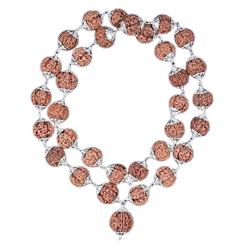 6 Mukhi Rudraksha Mnagal Kantha Powerful from Nepal / 6 Mukhi Rudraksha Mars Kantha from Nepal in Silver (Large) von Ganesha Arts