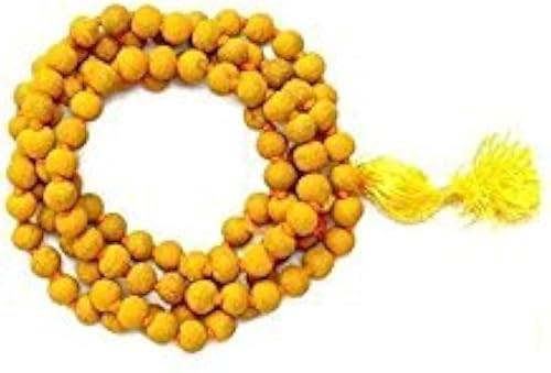 Haldi Mala 108 + 1 Kurkuma-Perlen | Jap Mala | Spritual Japa Mala | Meditation Mala (8mm) von Ganesha Arts