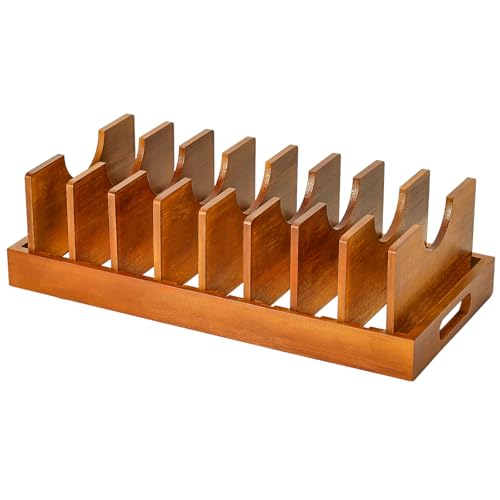 Ganydet Bambus-Topf- und Pfannen-Organizer unter dem Schrank, erweiterbarer Topfdeckel-Organizer und Schneidebrett-Organizer, brauner Pfannen-Organizer mit 9 verstellbaren Trennwänden Ganydet Bambus-Topf- und Pfannen-Organizer unter dem Schrank, erweiterbarer Topfdeckel-Organizer und Schneidebrett-Organizer, brauner Pfannen-Organizer mit 9 verstellbaren Trennwänden von Ganydet