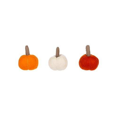 Ganz Orange Weiß gebrannter roter Kürbis Ernte 2x2,5 Wolle Deko Tischdeko Tischdeko 3er Set Ganz Orange Weiß gebrannter roter Kürbis Ernte 2x2,5 Wolle Deko Tischdeko Tischdeko 3er Set von Ganz