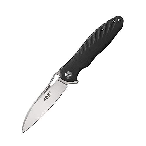 Ganzo Messer FH71 Taschenmesser Outdoormesser, D2 Stahl, Drop Point, Flipper Lock, Farbe:schwarz von Ganzo