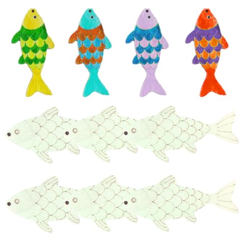 GAODERCHA 10Pcs hölzerne Fisch Ausschnitte DIY Handwerk Fisch geformt Holz ausschneiden Holz Handwerk liefert Fisch geformt hölzerne Ausschnitte mit Hanf Seile für Geburtstag Fisch Dekor Plakette GAODERCHA 10Pcs hölzerne Fisch Ausschnitte DIY Handwerk Fisch geformt Holz ausschneiden Holz Handwerk liefert Fisch geformt hölzerne Ausschnitte mit Hanf Seile für Geburtstag Fisch Dekor Plakette von Gaodercha