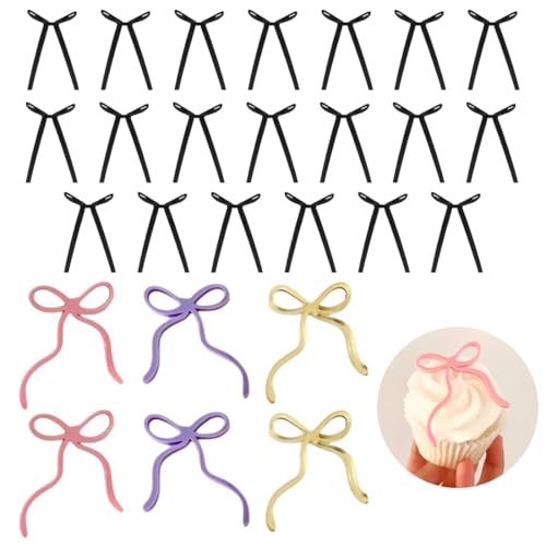Gaodercha 26 Stück Bogen Band Kuchen Dekorationen 3 Stile Acryl Bogen Cupcake Toppers 20pcs Mini schwarzes Band Bowknot Kuchen Ornament Zubehör Zubehör für Geburtstag Hochzeitsfeier Gaodercha 26 Stück Bogen Band Kuchen Dekorationen 3 Stile Acryl Bogen Cupcake Toppers 20pcs Mini schwarzes Band Bowknot Kuchen Ornament Zubehör Zubehör für Geburtstag Hochzeitsfeier von Gaodercha