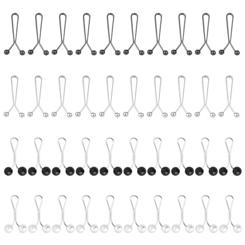 Gaodercha 40pcs Bund Straffer Clip U Form Clip Mode Schal Schal Clip Mischfarbe Silber Pistole Schwarz Perle Weiß Brosche Pin Knöpfe für Kleidung Kleidung Zubehör Gaodercha 40pcs Bund Straffer Clip U Form Clip Mode Schal Schal Clip Mischfarbe Silber Pistole Schwarz Perle Weiß Brosche Pin Knöpfe für Kleidung Kleidung Zubehör von Gaodercha