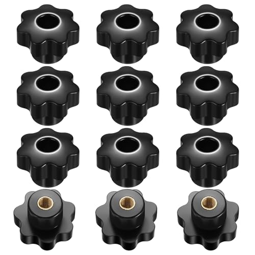 12 Stück M8 Sternschrauben, Rändelschraube OD 38 mm, Sterngriffschrauben, Flügelmuttern, Sterngriffmuttern, Rändelmuttern, Sternrändelschrauben, Möbelgriff-Rändelschrauben schwarz 12 Stück M8 Sternschrauben, Rändelschraube OD 38 mm, Sterngriffschrauben, Flügelmuttern, Sterngriffmuttern, Rändelmuttern, Sternrändelschrauben, Möbelgriff-Rändelschrauben schwarz von Gaomoeny