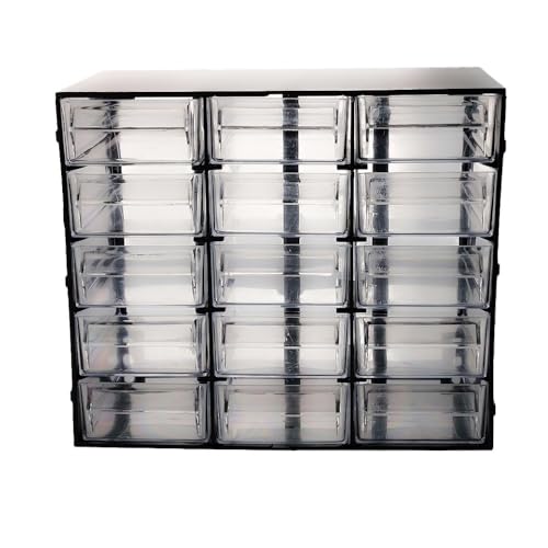 Sortimentskasten 15 Fach Sortierkasten für Kleinteile Organizer Schrauben Sortierbox Kleinteilemagazin Sortimentsboxen Sichtlagerschrank Sortimentskasten 15 Fach Sortierkasten für Kleinteile Organizer Schrauben Sortierbox Kleinteilemagazin Sortimentsboxen Sichtlagerschrank von GarPet