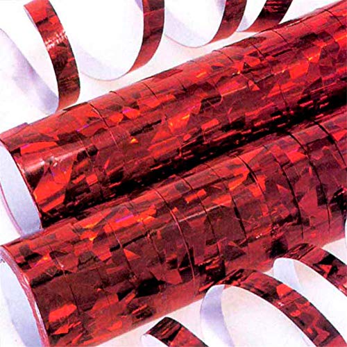 12 Stück - 2 x 18 Luftschlangen, 7 mm x 4 m, rotes Papier 12 Stück - 2 x 18 Luftschlangen, 7 mm x 4 m, rotes Papier von García de Pou