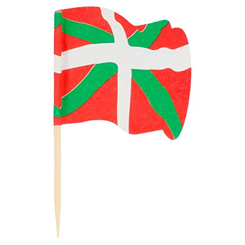 Garcia de Pou 144 Einheit Flagge Picks Baskenland in Box, Holz, sortiert, 4 x 2,5 x 6,5 cm Garcia de Pou 144 Einheit Flagge Picks Baskenland in Box, Holz, sortiert, 4 x 2,5 x 6,5 cm von García de Pou