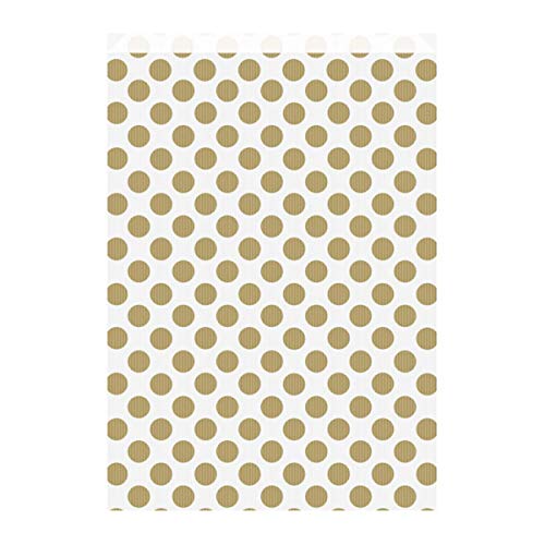 Garcia de Pou 250 Einheit flach Staubbeutel Polka Dot 60 gsm in Box, 26 + 9 x 38 cm, Kraft, Gold, 26 x 38 x 30 cm von Garcia de Pou