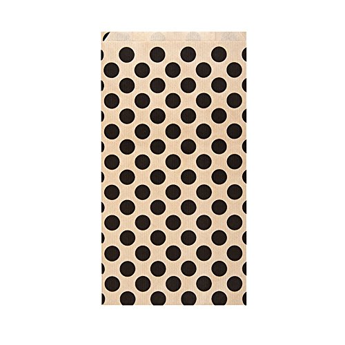 Garcia de Pou 250 Einheit flach Staubbeutel Polka Punkt in Box, 19 + 8 x 35 cm, Kraft, sortiert, 19 x 35 x 30 cm von García de Pou