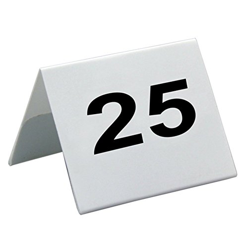 Garcia de Pou Tisch Zahlen von 1 bis 25, PVC, weiß, 5 X 3,6 x 30 cm von García de Pou