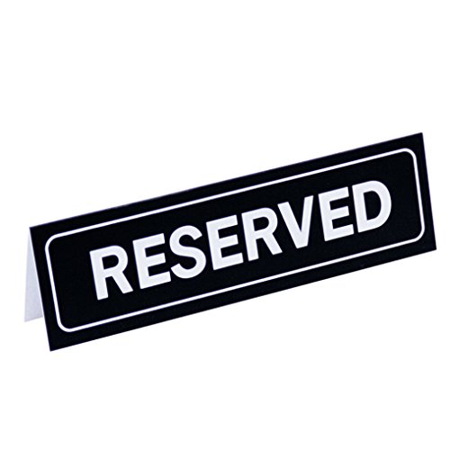 Garcia de Pou vorbehalten Tisch Schild, PVC, schwarz, 18 x 5,5 x 30 cm Garcia de Pou vorbehalten Tisch Schild, PVC, schwarz, 18 x 5,5 x 30 cm von García de Pou