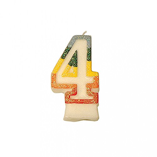 Geburstagskerzen N.4 Kandiert 9 Cm Weiss Wachs - 24 Un. Geburstagskerzen N.4 Kandiert 9 Cm Weiss Wachs - 24 Un. von García de Pou