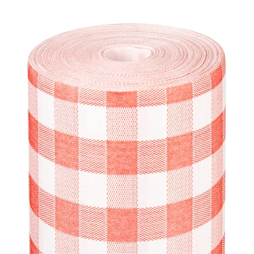Tischdecke 'Like Linen - Vichy' 70 g/m2 1,20 x 25 m Rot Spunlace von García de Pou