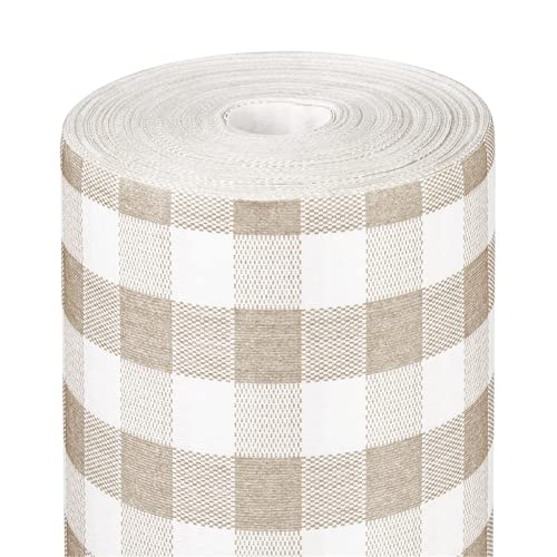 Tischdecke 'Like Linen - Vichy' 70 g/m2 1,20 x 25 m Taupe Spunlace von García de Pou