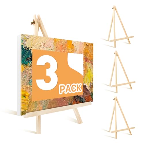8 Stück 35,6 cm Holzstaffeleien, Tischstaffelei, Malerei-Party-Staffelei, tragbare Leinwandhalter 8 Stück 35,6 cm Holzstaffeleien, Tischstaffelei, Malerei-Party-Staffelei, tragbare Leinwandhalter von GardEasy