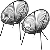 2 Garden Pleasure Gartenstühle Dalida schwarz 2 Garden Pleasure Gartenstühle Dalida schwarz von Garden Pleasure