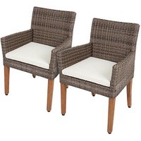 Garden Pleasure Gartenstühle mit Armlehnen PALA braun, Holz, 2 St. Garden Pleasure Gartenstühle mit Armlehnen PALA braun, Holz, 2 St. von Garden Pleasure