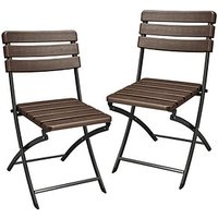 Garden Pleasure Gartenstühle TABORA braun, Metall, 2 St. von Garden Pleasure