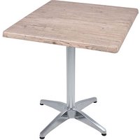 Garden Pleasure BRENTA Bistrotisch Holz hellbraun 70,0 x 70,0 x 74,0 cm von Garden Pleasure