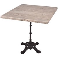 Garden Pleasure CIVETTA Bistrotisch quadratisch Spanplatte hellbraun 80,0 x 80,0 x 74,0 cm, 1 St. von Garden Pleasure