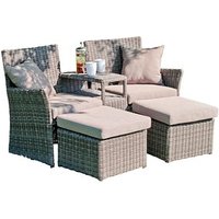 Garden Pleasure Loungegruppe Calgary, grau Kunststoff, Metall, 9-teilig von Garden Pleasure