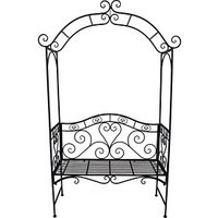 Garden Pleasure Gartenbank COLIMA 504663 schwarz Metall 124,0 cm von Garden Pleasure