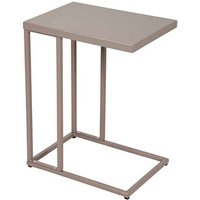 Garden Pleasure DOREA Beistelltisch rechteckig Stahl taupe 31,0 x 43,0 x 56,0 cm, 1 St. von Garden Pleasure